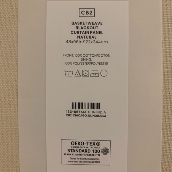 100% cottonBlackout 2 curtains panels - Picture 2 of 4